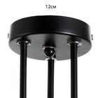 Люстра Светогор "Лайт" 3х60Вт черный 62х62х28см - фото 49197066