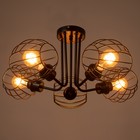 Люстра Светогор «Лайт» 5×60 Вт черный 62×62×28 см - фото 49609350