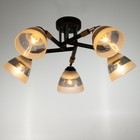 Люстра Светогор «Стар» 5×60 Вт Е27 черный 53×53×26 см - фото 53944656