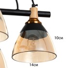 Люстра Светогор "Вечер" 5х60Вт Е27 черный 57х57х28см 9556426