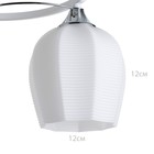 Люстра Светогор "Структура" 3х60Вт Е27 белый 51х51х29см - фото 37931544