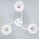 Люстра Светогор "Структура" 3х60Вт Е27 белый 51х51х29см - фото 37931545