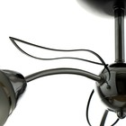 Люстра Светогор "Музыка" 3х60Вт Е27 черный/хром - фото 44378446