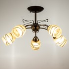 Люстра Светогор «Музыка» 5×60 Вт Е27 черный/хром - фото 37215717