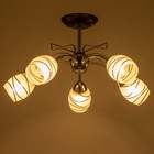 Люстра Светогор «Музыка» 5×60 Вт Е27 черный/хром - фото 37215718