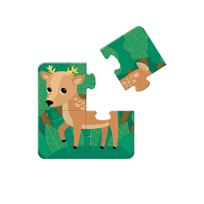 Пазлы MAXI «Собери свою зверюшку. Животные леса», 24 элемента 61949