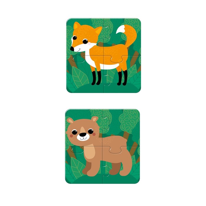 Пазлы MAXI «Собери свою зверюшку. Животные леса», 24 элемента 61949