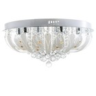 Люстра Светогор "Орлеан" 8х60Вт Е27  LED подсветка хром 60х60см - фото 22122929