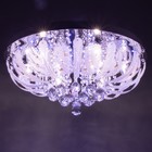 Люстра Светогор "Орлеан" 8х60Вт Е27  LED подсветка хром 60х60см - фото 22122914