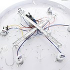 Люстра Светогор "Орлеан" 8х60Вт Е27  LED подсветка хром 60х60см - фото 22122932