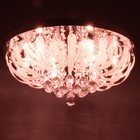 Люстра Светогор "Орлеан" 8х60Вт Е27  LED подсветка хром 60х60см - фото 22122916