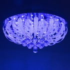 Люстра Светогор "Орлеан" 8х60Вт Е27  LED подсветка хром 60х60см - фото 22122917