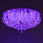 Люстра Светогор "Орлеан" 8х60Вт Е27  LED подсветка хром 60х60см - фото 22122918