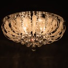 Люстра Светогор "Орлеан" 8х60Вт Е27  LED подсветка хром 60х60см - фото 22122920