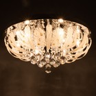 Люстра Светогор "Орлеан" 8х60Вт Е27  LED подсветка хром 60х60см - фото 22122921