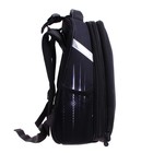 Рюкзак каркасный школьный 38 х 30 х 16 см, эргономичная спинка, Stavia "Машина монохром" - фото 22122963