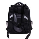 Рюкзак каркасный школьный 38 х 30 х 16 см, эргономичная спинка, Stavia "Машина монохром" - фото 22122964