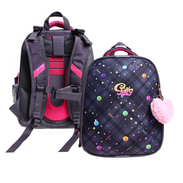 Рюкзак каркасный школьный 38×30×16 см, эргономичная спинка, Stavia Sweet - Фото 1