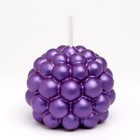 Свеча фигурная "Баблс" круглый, 5,5х5,5 см, фиолетовый - Фото 2