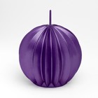 Свеча фигурная "Шар граненый", 6,5х6,5 см, фиолетовый - фото 9277150