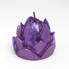 Свеча фигурная "Лотос", 6,6х6,5 см, фиолетовый - Фото 2