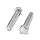 Болт "ЛОМ", с шестигранной головкой, оцинкованный, DIN933, М12х70 мм, 1 кг - фото 23148825