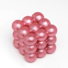 Свеча фигурная "Баблс" большой куб, 5х5х5 см, розовый перламутр - Фото 3
