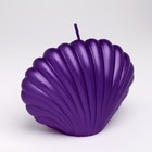 Свеча фигурная "Ракушка", 4х9х6,5 см, фиолетовый - Фото 2