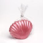 Свеча фигурная "Ракушка", 4х9х6,5 см, розовый перламутр - Фото 4