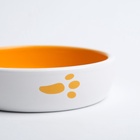 Миска «Морковка», 200 мл, 12×12×3 см, керамика, белая, оранжевая - Фото 5