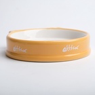 Миска керамическая «Голова кота» 200 мл - 15×15×3.5 см, белая/жёлтая - Фото 5