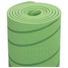 Коврик для йоги Sangh Tropics, 183х61х0,6 см, цвет зелёный - Фото 16