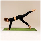 Коврик для фитнеса и йоги Sangh Tropics, нескользящий, 183×61×0.6 см, зелёный - Фото 10