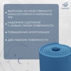 Коврик для фитнеса и йоги Sangh Moon, нескользящий, 183×61×0.6 см, синий - Фото 2