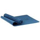 Коврик для йоги Sangh, 183х61х0,6 см, цвет синий - Фото 13