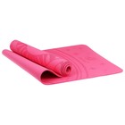 Коврик для йоги Sangh Sun, 183х61х0,6 см, цвет розовый - Фото 13