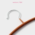 Плечики - вешалки для одежды Доляна, 42×20 см, 4 шт, антискользящее покрытие, цвет бронзовый - Фото 3