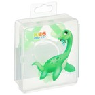 Набор для плавания ONLYTOP «Динозаврик»: зажим для носа, беруши, цвет зелёный - фото 6866393