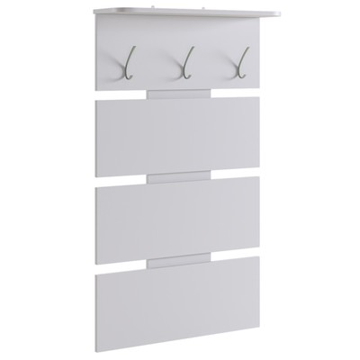 Вешалка навесная в прихожую «Реал - 2», 700×210×1210 мм, цвет белый