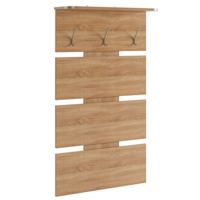 Вешалка навесная в прихожую «Реал - 2», 700×210×1210 мм, цвет дуб сонома