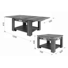 Стол – трансформер «Адам – 1», 700(1240)×620×430 мм, цвет белый рамух - Фото 3