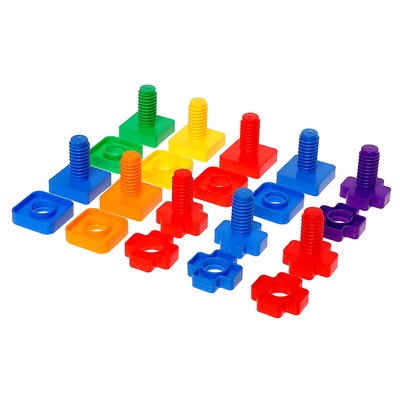 Конструктор «Болты и гайки», в контейнере, 10 болтов и гаек