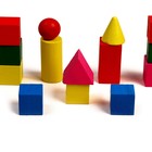 Деревянный цветной конструктор, 14 деталей - фото 34953348