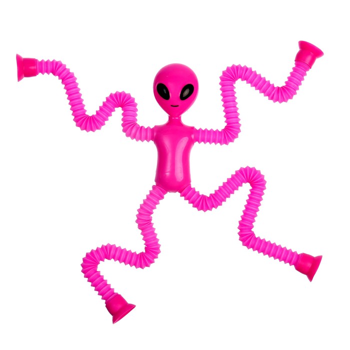 Развивающая игрушка «Прешелец» с присосками, цвета МИКС - фото 1900368840
