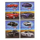 Тетрадь 48 листов клетка "Машина в пустыне", обложка картон хромэрзац, 4 вида МИКС - Фото 1