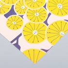 Бумага для скрапбукинга "Жёлтые цветы" плотность 180 гр 15,5х17 см - Фото 3