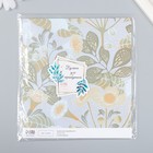 Бумага для скрапбукинга "Сказочные цветы" плотность 180 гр 15,5х17 см - Фото 4