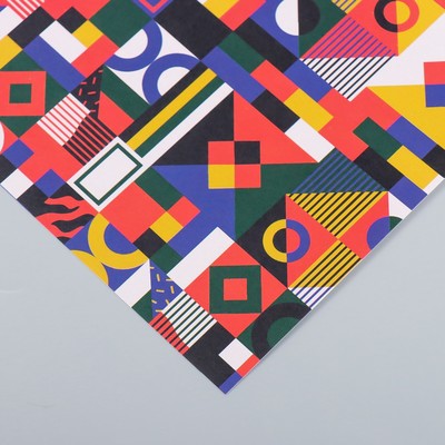 Бумага для скрапбукинга Color geometry, плотность 180 г, 15.5×17 см