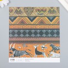 Бумага для скрапбукинга "Африка" плотность 180 гр 15,5х17 см - Фото 2