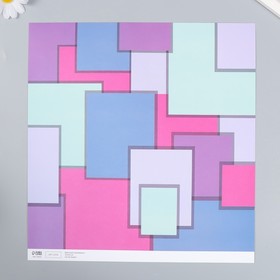 Бумага для скрапбукинга «Яркая геометрия», плотность 180 г, 30.5?32 см (комплект 5 шт)